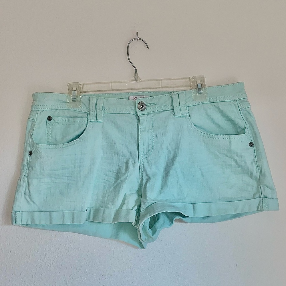 Candie’s Mint Green Jean Shorts